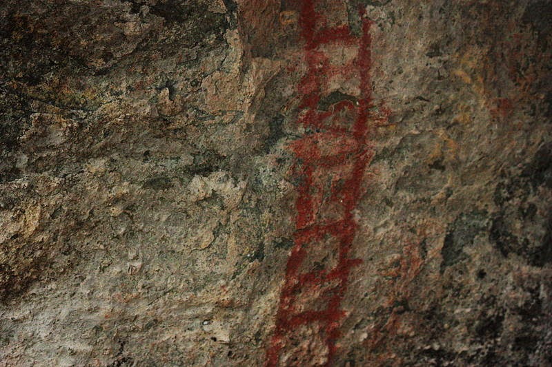 cave painting ladder