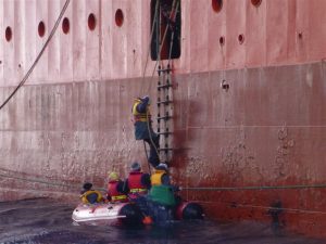 rope ladder onboat