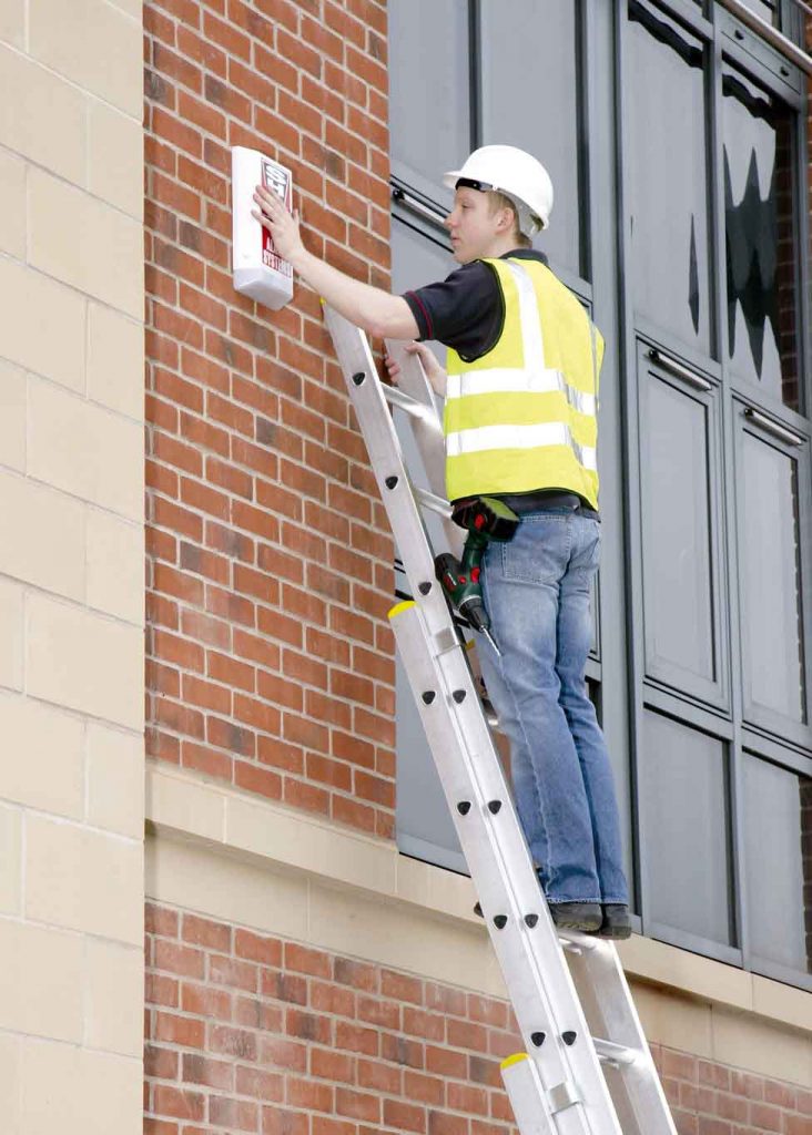 ladder with painter