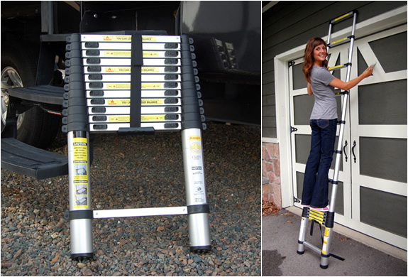 extendable telescoping ladder